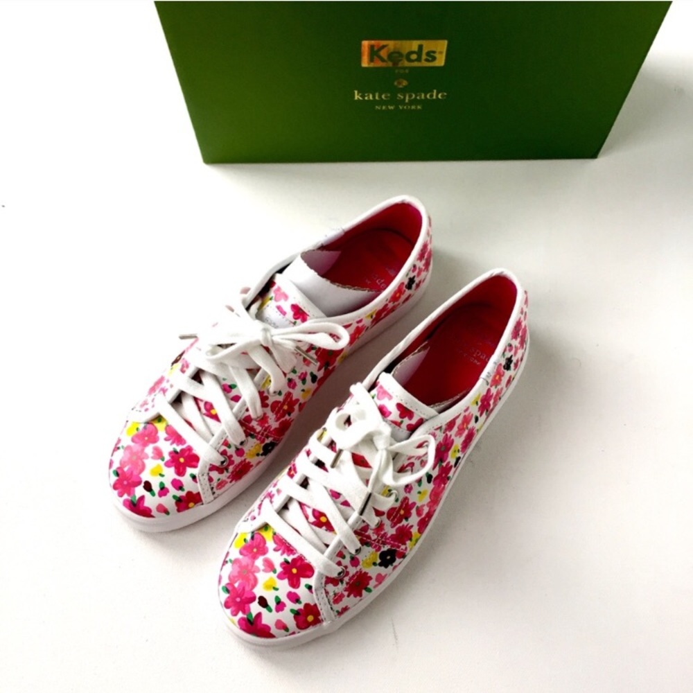 New keds x kate spade kickstart floral sneakers